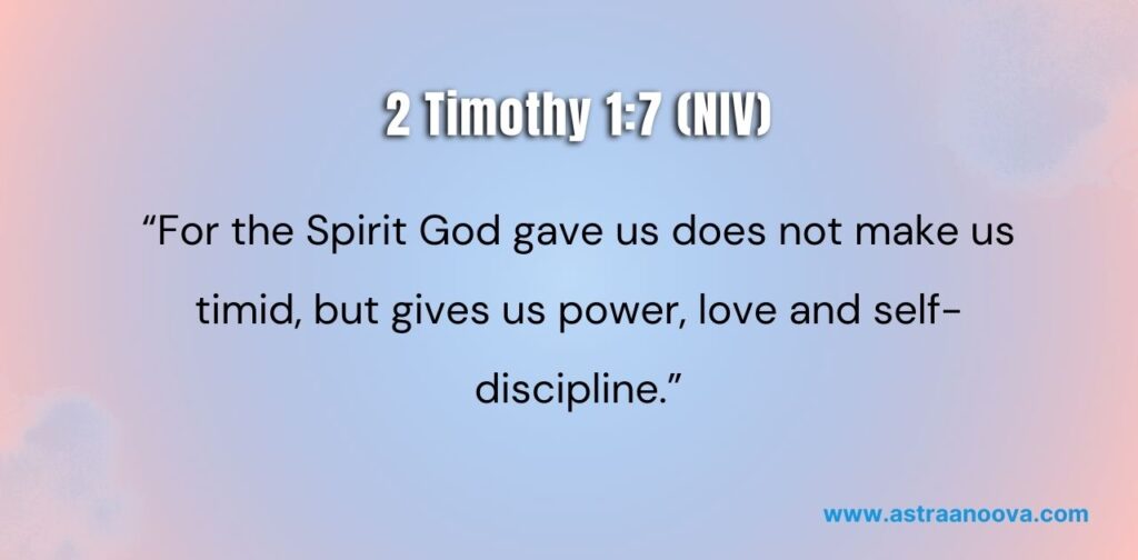 30 Positive Bible Verses for the 2 Timothy 1:7 (NIV)