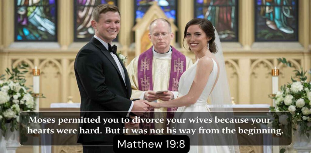 Bible Verses on Divorce and Remarriage Matthew 19:8