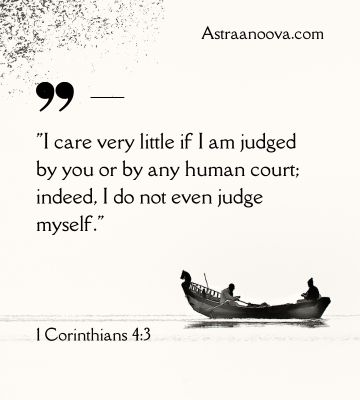 1 Corinthians 4:3, Essential Bible Verse About Judging Others Wisely