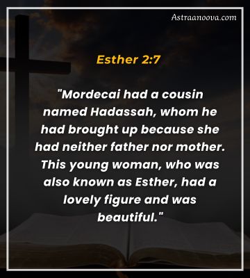 30 Encouraging Bible Verses for Women showcasing the beauty of women in Esther 2:7