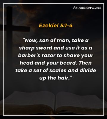 Ezekiel 5:1-4 weird bible verse