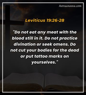 Leviticus 19:26-28 weird bible verse