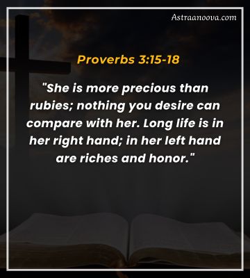 Encouraging Bible Verses for Women celebrating wisdom’s value in Proverbs 3:15-18