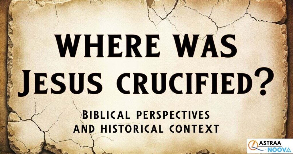 Jesus Crucifixion Site Biblical Perspectives and Historical Context