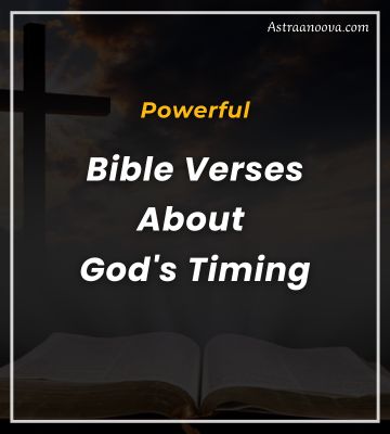 Open Bible highlighting key verses about divine timing