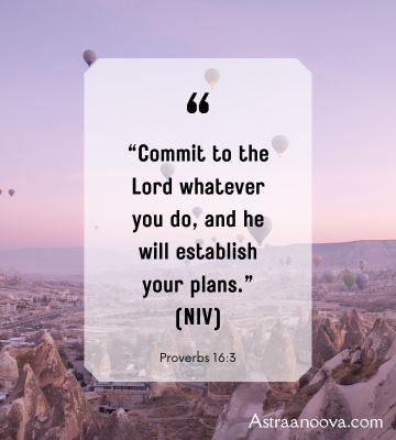 Proverbs scripture about commitment and divine guidance