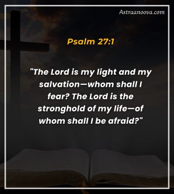 Psalm 27:1 (NIV) Bible Verse on Youth Serving God