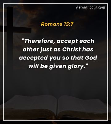 Scripture revealing principles of mutual acceptance in faith