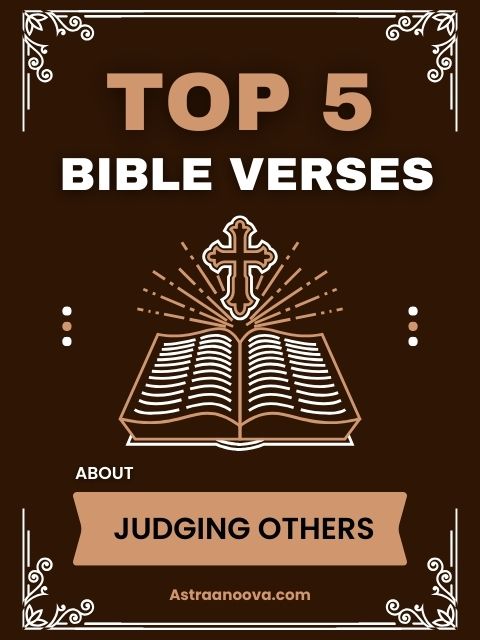 Top 5 Bible Verses about Judging Others