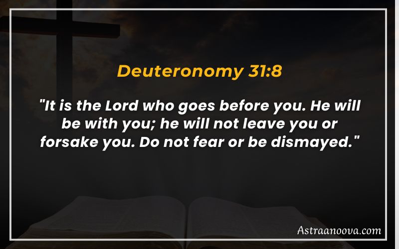 Bible Verses About Death Of A Mother Deuteronomy 31:8