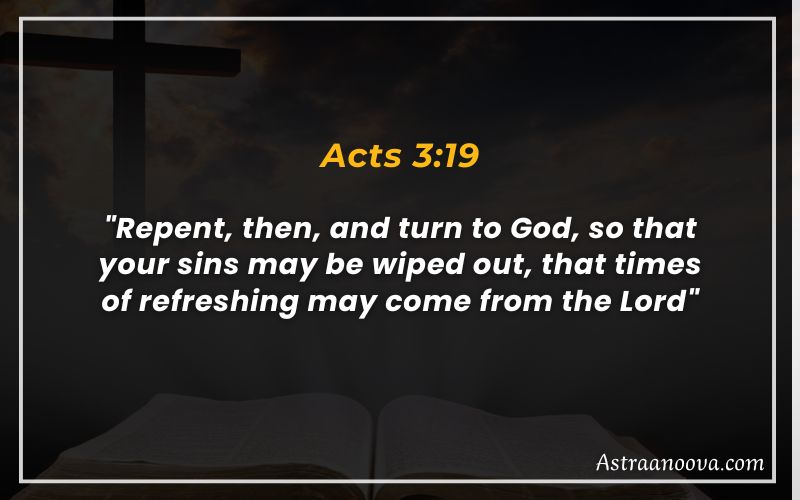 Bible Verses About Journey Acts 3:19