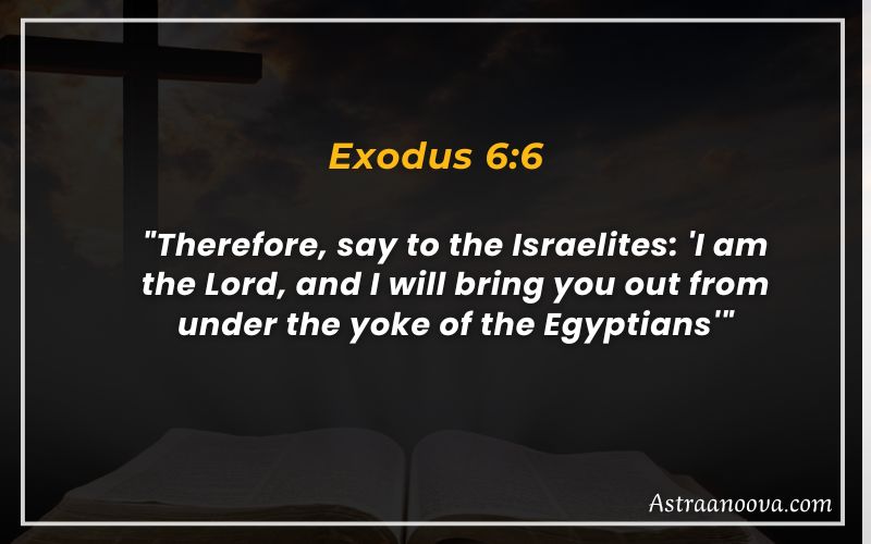 Bible Verses About Journey Exodus 6:6