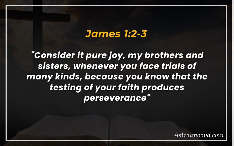 Bible Verses About Journey James 1:2-3