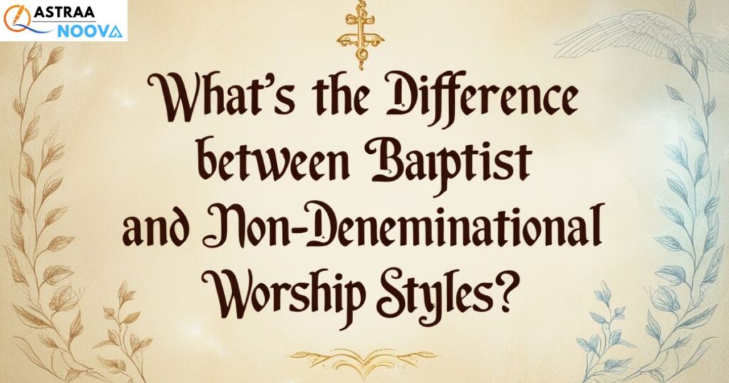 What's the difference between Baptist and Non-Denominational worship styles?